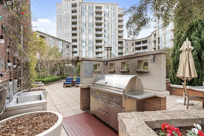Rooftop BBQ area